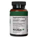 Sentosa Nutramedix Nattokinase supplement bottle with 60 capsules, showing the label and cap on a white background.