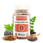 Natural Skin Care supplement by Strength & Spices, 1000mg, 60 capsules, supporting healthy skin and overall wellness.