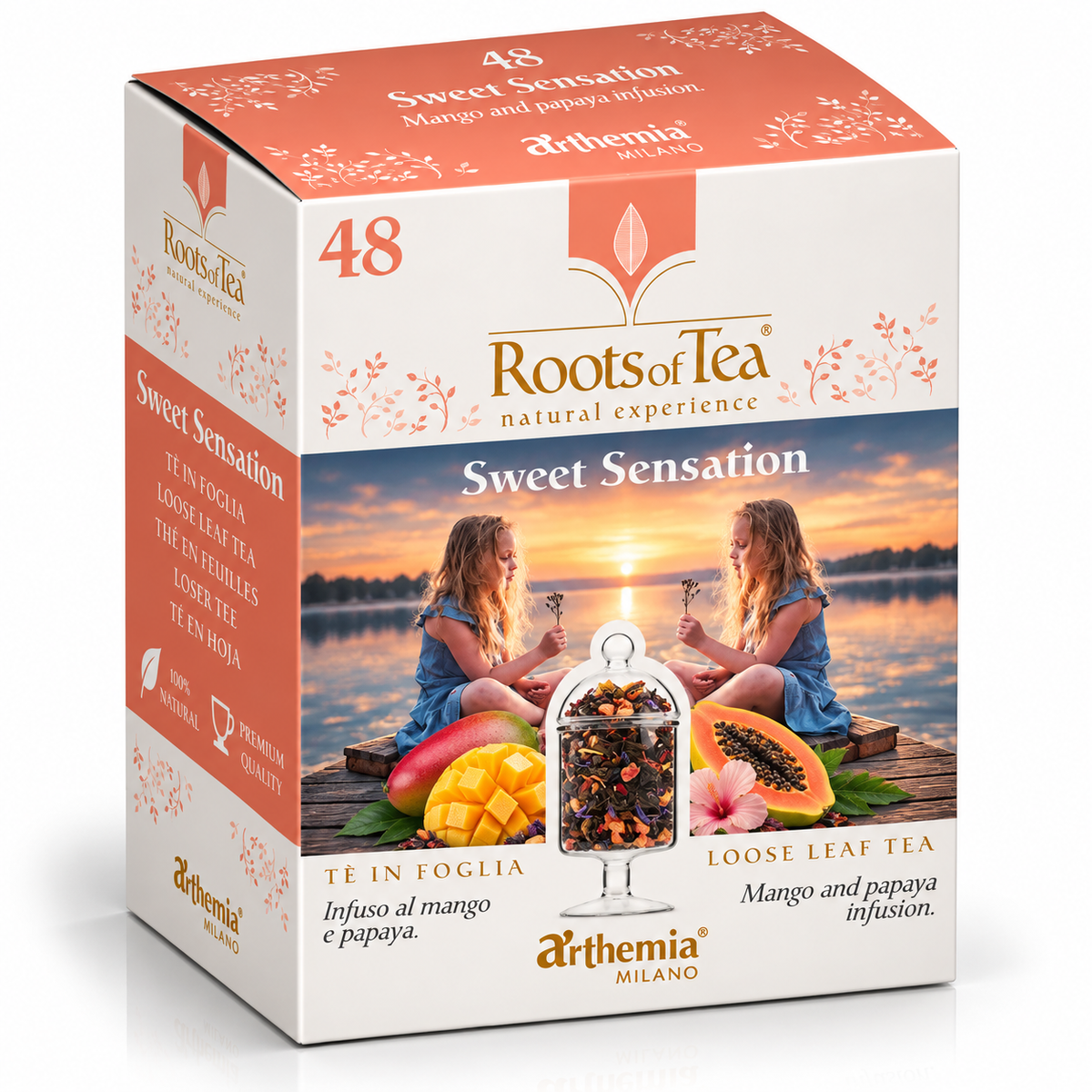 WILTON Sweet Sensation Mango & Papaya herbal infusion tea box, 40 g