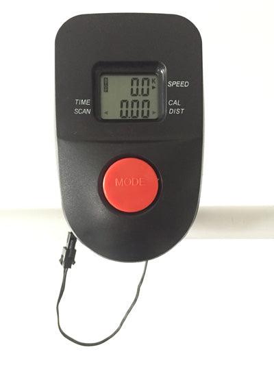 VIKING FITNESS M-110 mechanical treadmill with a digital display, black frame, and running belt in a commercial gym setting
