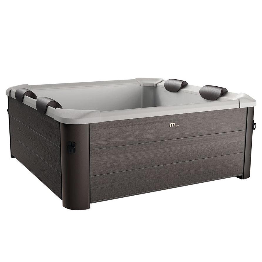 VIKING FITNESS MSpa Tribeca modular outdoor spa hot tub with seating for 4+2 persons, featuring a sleek design and comfortable jets.