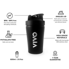 Vivo Stainless Shaker - GREEN LIFE CYPRUS