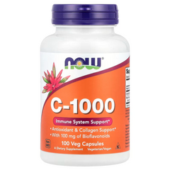 NOW Foods, C-1000, 100 Veg Capsules - GREEN LIFE CYPRUS