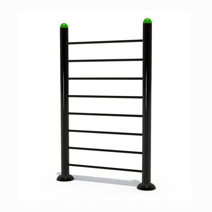 Viking Fitness wall bars abdominal exercise ladder mounted on a wall, used for core workouts and strength training.