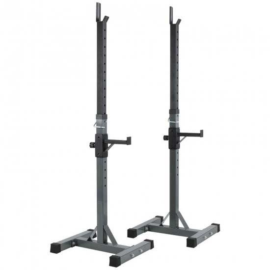 VIKING FITNESS BR-25 squat stands and barbell rack with sturdy metal construction for strength training and weightlifting.
