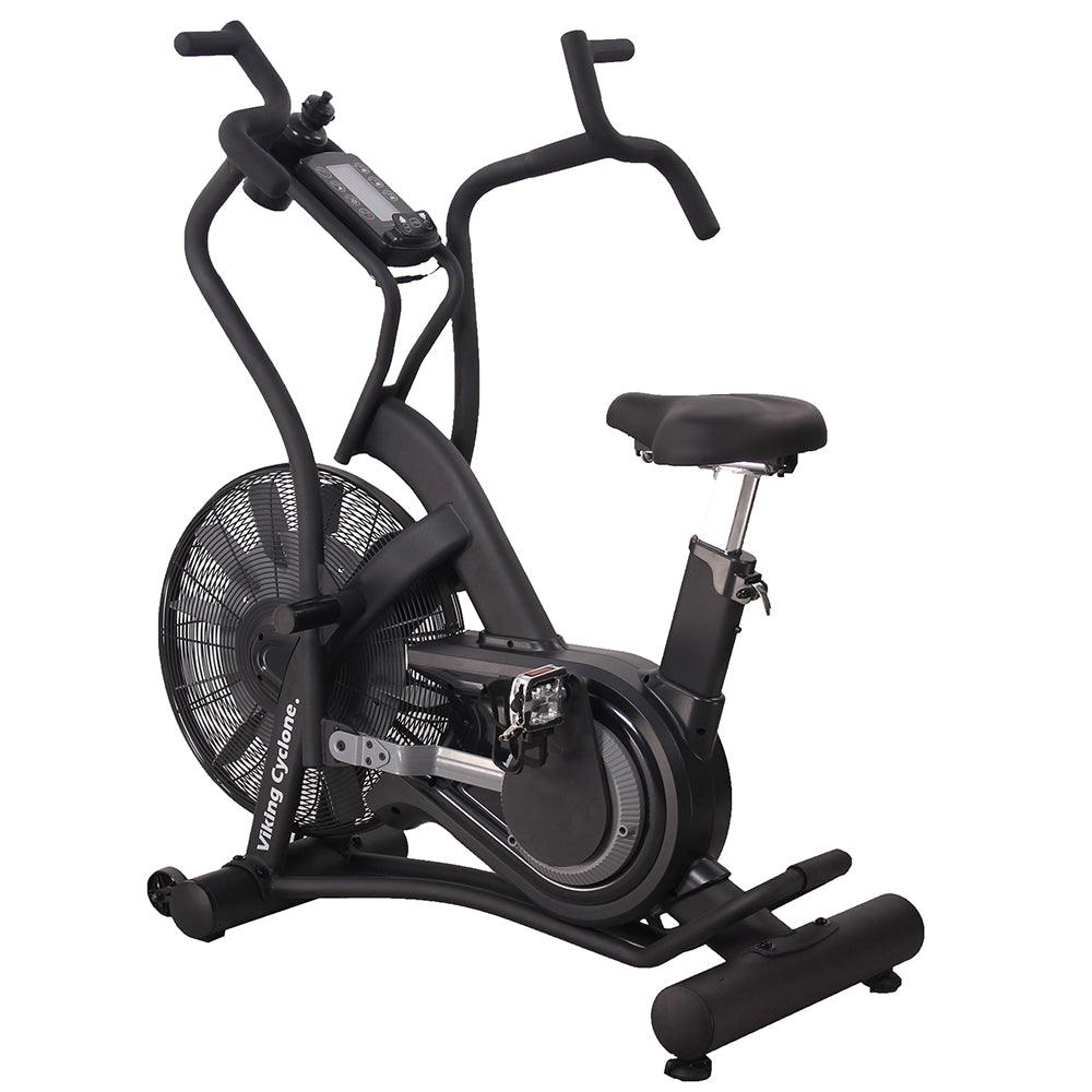 VIKING FITNESS Cyclone Air Bike with heavy-duty frame and air-resistance mechanism for intense cardio workouts.