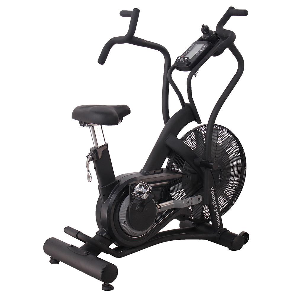 VIKING FITNESS Cyclone Air Bike with heavy-duty frame and air-resistance system, showing adjustable seat and handlebars.
