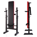 Viking Fitness Viking 757 foldable bench for workout and strength training, shown in a compact, foldable position.