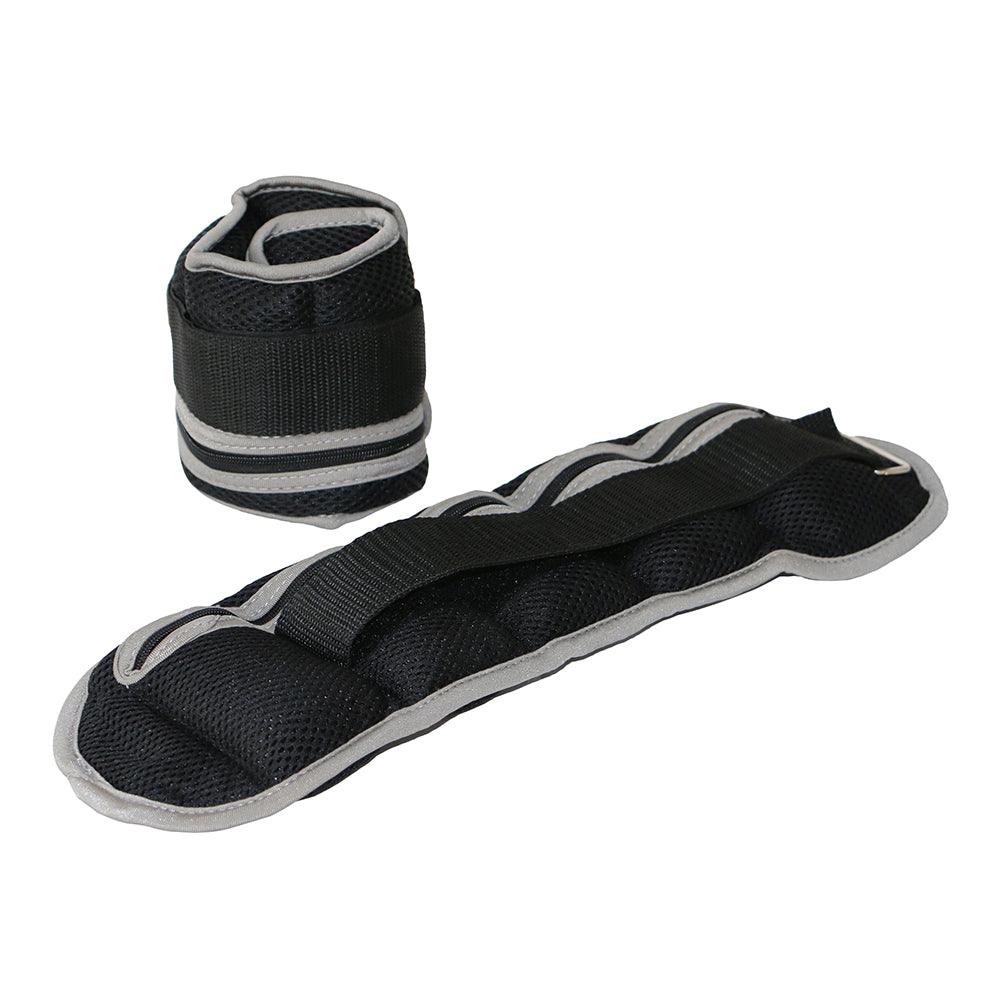 Black adjustable ankle and wrist weights by TEMU, durable accessory for gym, yoga, and cardio workouts, shown in Viking-C-1219.jpg.