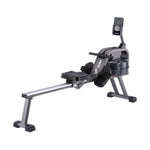 Viking Fitness Neptune 3 water rowing machine with wooden frame and water resistance, designed for full-body workout.