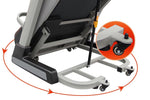 Viking Fitness SELAS treadmill with omni-direction wheels, designed for home use and professional-grade AC power.