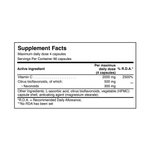 VITAREA Natural Doctor Vitamin C and Bioflavonoids supplement bottle with 90 capsules, showing the label and product packaging.