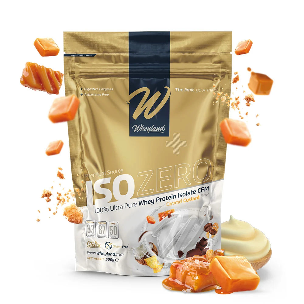 WheyLand ISOZERO 100 ultra pure whey protein isolate CFM salted caramel 1000 g | 30 g per serving