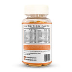 Turmeric Curcumin supplement bottle from STRENGTH & SPICES with label and capsules inside, showcasing natural health ingredients.