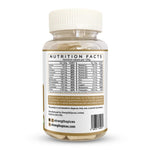 Bottle of Strength & Spices Maca Root 700mg supplement capsules with 90 cupsules, natural herbal supplement for vitality.