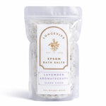 Longevity Lavender Aromatherapy Epsom Bath Salt by AW GIFTS, showing a jar of relaxing lavender bath salts on a white background.