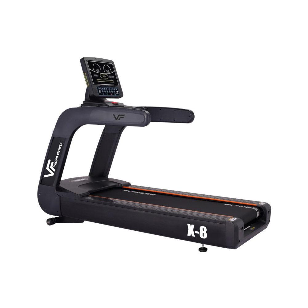 VIKING FITNESS X-8 (M90A) professional treadmill with digital console and running belt in a gym setting