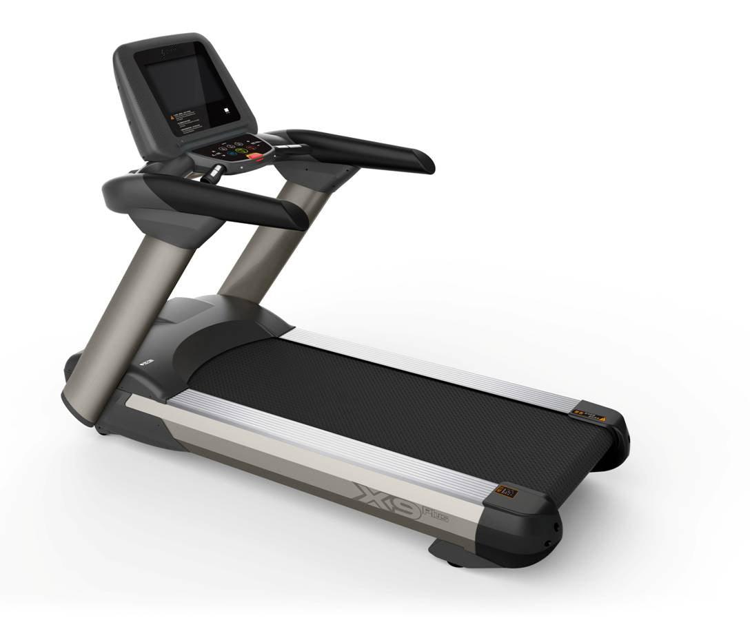VIKING FITNESS Professional Electric Treadmill SHUA X-9 with digital display and running belt in a modern gym setting.