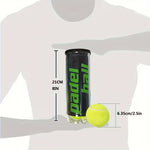 Official size TEMU padel tennis balls for fitness training, featuring durable rubber surface and bright yellow color for visibility.