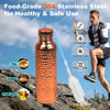 Green Life World 800ml stainless steel hydration tumbler with cleaning brush, durable and leak-proof for everyday use