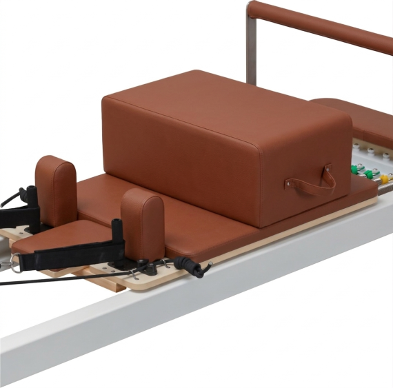 Aluminium Pilates Reformer Brown Leather