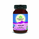 Organic India BIO Amalaki capsules in a bottle, herbal supplement with 90 capsules for immune support and overall wellness.