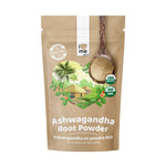 Organic Ashwagandha powder in a jar from ILOVE ME, natural supplement with 200g packaging, ideal for wellness and herbal health.