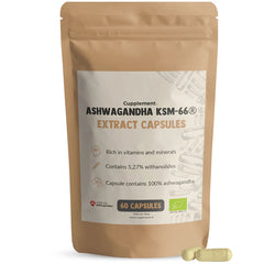 Cupplement, BIO Ashwagandha KSM-66, 60 Capsules - GREEN LIFE CYPRUS