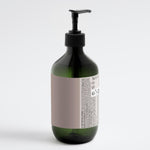 SelfNamed Longevity Hand and Body Wash with Ginger and Smoky Cardamom, 490ml, showing the bottle with aromatic ingredients