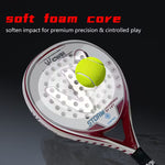 Premium TEMU carbon fiber padel racket set with lightweight design for optimal performance and control in sports.