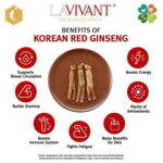 Old Products Lavivant Korean Red Ginseng Fermented Extract liquid sticks, 60 sticks, 7.5mg/g, 600g, with benefits of Korean red ginseng.