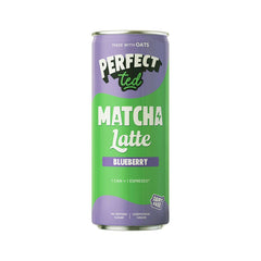 PerfectTed, Ceremonial Grade BLUEBERRY Oat Matcha Latte, 250ml