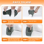 Adjustable ankle heating and vibration massager by TEMU with 3 modes, 4 heat levels, USB charging, for foot and ankle therapy.