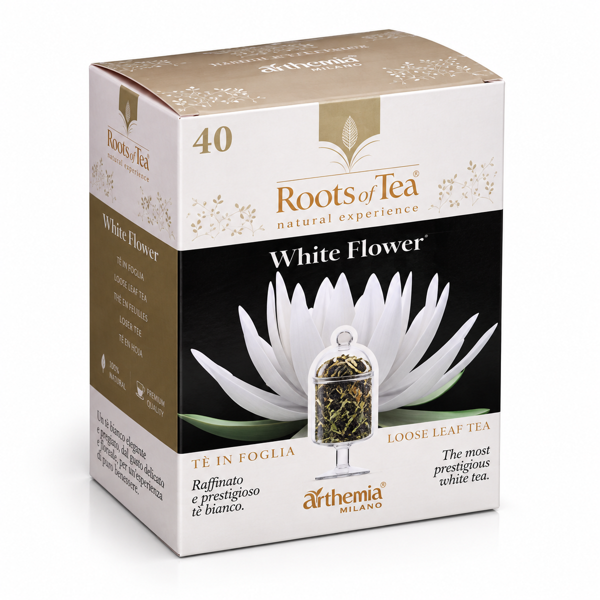 WILTON Roots of Tea White Flower White Tea 40 g package