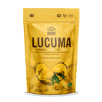 Old Products BIO Lucuma Powder 125g, natural energy supplement in a resealable package, featuring vibrant lucuma fruit imagery.
