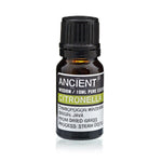 AW GIFTS Citronella Essential Oil 10ml bottle, natural yellow oil in clear glass bottle with dropper cap.