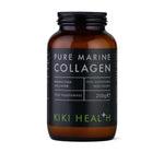 Kiki Health Pure Marine Collagen Powder in a 200g jar, supplement with natural marine collagen for skin and joint support.