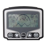 VIKING FITNESS Legacy Air Resistance Rowing Machine console with digital display and control buttons.
