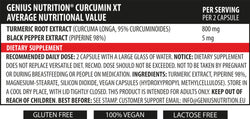 Curcumin-XT 90caps/45 Serv, Genius Nutrition