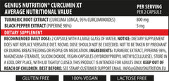 Curcumin-XT 90caps/45 Serv, Genius Nutrition