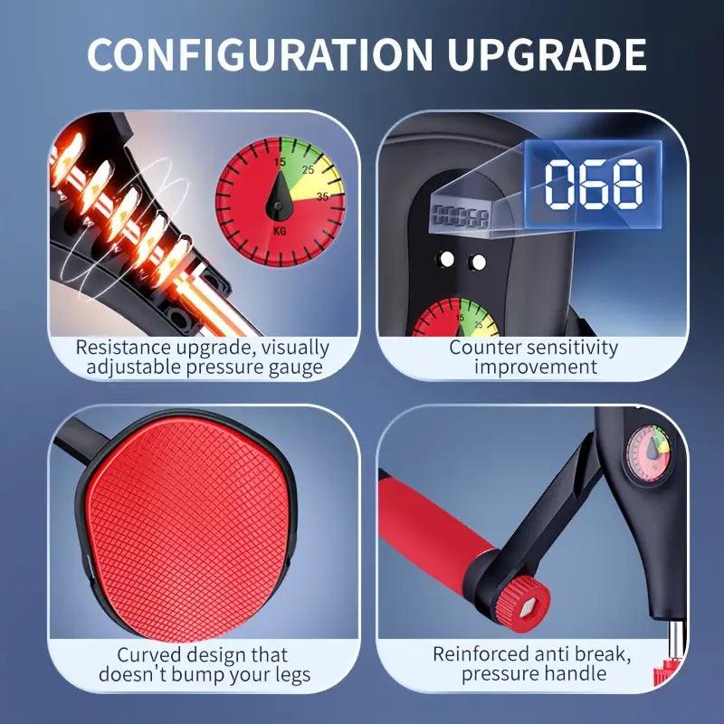 Universal adjustable Kegel and thigh trainer accessory by TEMU, featuring a compact, supportive design for at-home strengthening exercises.