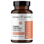 VITAREA Natural Doctor D-Mannose and Chios mastic supplement in 90 vegan capsules, dietary health support.