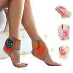 TEMU adjustable ankle heating and vibration massager with USB charging, featuring 3 modes and 4 heat levels for foot and ankle therapy.