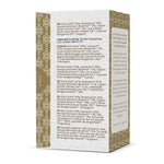 Herbalistas RA Hygge BIO Focus Fusion green tea with Lion's Mane in a box of 16 tea bags, showing the back of the packaging.