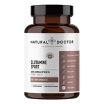 VITAREA Natural Doctor Glutamine Sport supplement bottle with 120 veg caps, dietary supplement for athletic support.