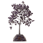 AW Gifts gemstone tree with amethyst stones and orgonite base, featuring 320 stones in a decorative accessory.