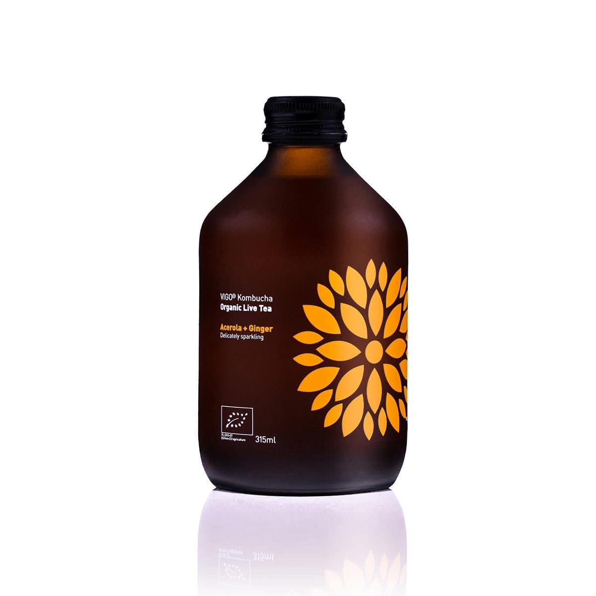 VIGO Kombucha, Longbrew, BIO Curcuma & Ginger 330ml - GREEN LIFE CYPRUS
