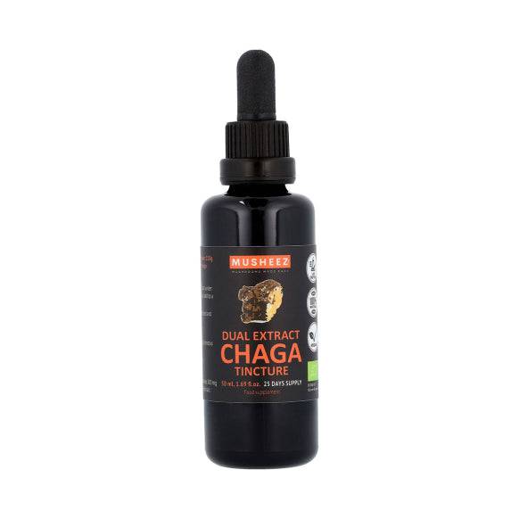 Musheez, BIO, Chaga Tincture Dual Extract 15:1, 50ml - GREEN LIFE CYPRUS