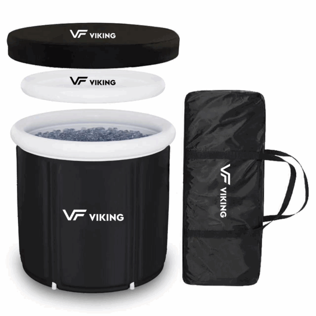 VIKING FITNESS XL Portable Ice Bath Tub with Storage Bag