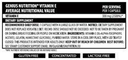 Vitamin E 60 Liquid Caps/60 Serv, Genius Nutrition